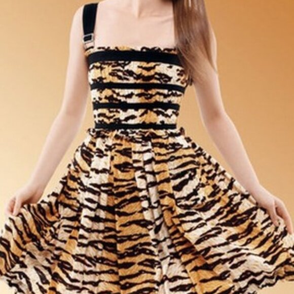 D&G Tiger Print Dress ASO Sharpay Evans & Katy Perry - Picture 2 of 12